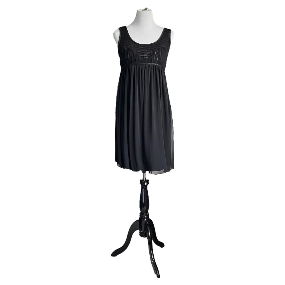 Cynthia Steffe Silk Black Sleeveless Dress Women’s Large - Picture 3 of 8